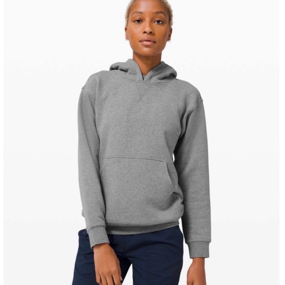 Lululemon All Yours Fleece Hoodie Heathered Core Medium Gray Size XS 2020